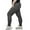 A-Dark Gray, variant on Plus Size Leggings with Pockets for Women High Waist Tummy Control Workout Yoga Pants Black