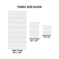 thumbnail image 6 of Mainstays Performance Cotton 6-Piece Bath Towel Set, Super Soft Quick Dry Fade Resistant, Textured White, 6 of 7