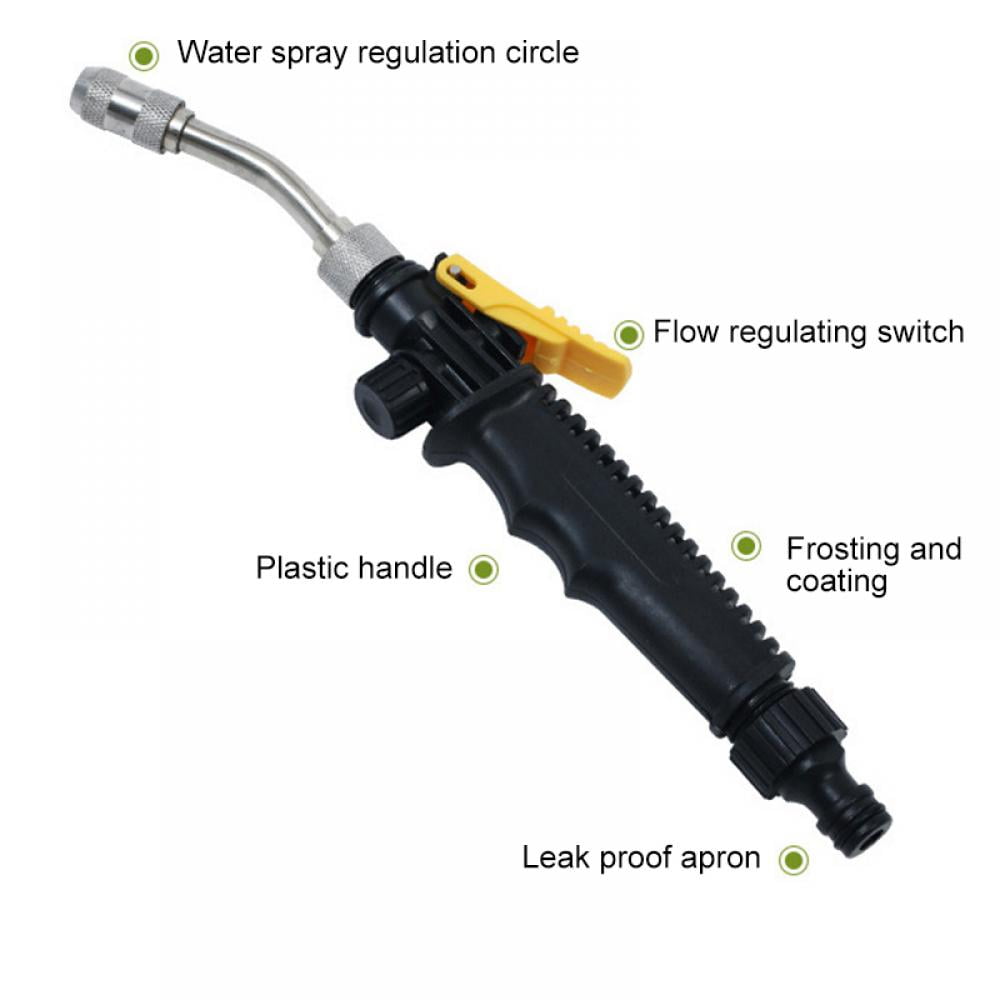 High Pressure Power Washer Spray Nozzle Water Gun Garden Watering Wand for Car Washing Outdoor Window Washing