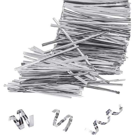 Kjislet 760 Pcs Metallic Twist Ties, Reusable Bag Ties for Plastic, Bread, Candy, Coffee Bags, Snacks, Cake Pops, Party Supplies