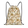 thumbnail image 1 of Fotbe Indian Paisley Bolsa Mochila con Cordón Estampada, Bolsa de Gimnasio Deportiva, Bolsa Cinch, Bolsa con Cordón para Hombres y Mujeres-Small, 1 of 6
