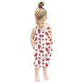 thumbnail image 3 of Otqutp Outdoor Overalls for Toddler Kids Baby Girls Sleeveless Summer Strap Print Romper Jumpsuit Playsuit Spring Fall Clothes(Red-B,1-2 Years, 3 of 8
