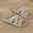 Beige, variant on Cameland Shoes Summer Ladies Fashion Slippers Women's Flower Slope Heel Sandals Casual Wear Shoes