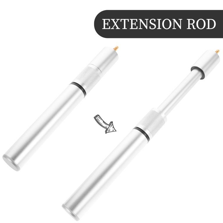 FESTFENDS Aluminium Alloy Billiard Cue Extender 1Pcs Silver 9.82X1