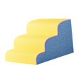 thumbnail image 3 of Pasos de rampas para perros Spones de alta densidad Bed alta escalera resistente a la pendiente de perros Pendientes antideslizanes Pendientes suaves Amarillo azul, 3 of 9