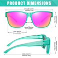 thumbnail image 4 of Gafas de Sol Polarizadas Peekaco UV400 de Ajuste Sobre para Hombres y Mujeres, 4 of 7
