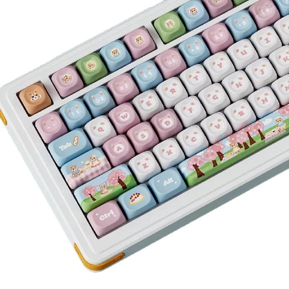 135 PBTs Keycap OQO Profile Complete Set Of Panda Spring Dye Sublimation for Mechanical Keyboards