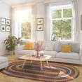 thumbnail image 2 of Capel American Heritage Braided Area Rug 2' x 8' Oval Runner - Traditional Multi Indoor Rug for Living Room - Walmart Exclusive, 2 of 5