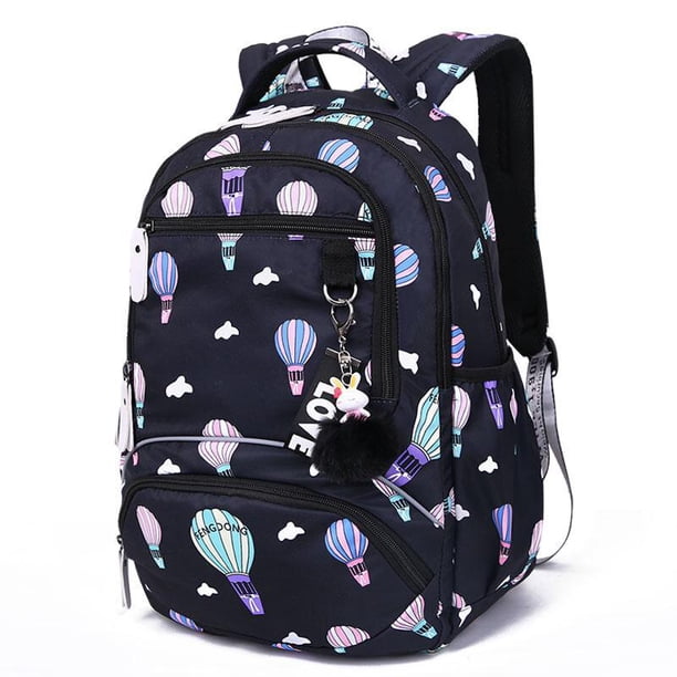 Mochila escolar grande para estudiantes, bolsa impermeable con estampado bonito, bolsas para libros de escuela primaria para niñas adolescentes y niños Fivean unisex