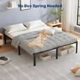 thumbnail image 4 of Somier de cama Simple Deluxe de 14 pulgadas, tamaño queen con almacenamiento, negro, 4 of 7