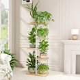 thumbnail image 2 of Petit Support pour Plantes Intérieur Étagère en Métal pour Plantes Support pour Plantes en Pot pour Plusieurs Plantes Table d'Angle pour Plantes pour Patio Jardin Balcon Salon, 2 of 6