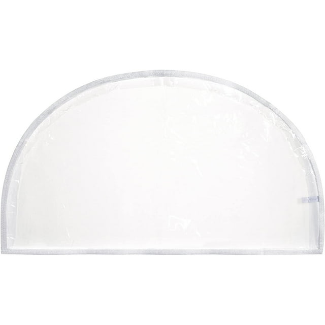 Fundas de hombro de vinilo transparente para armario, protege el almacenamiento, decoración del hogar, juego de 12, 12 pulgadas de alto x 22 pulgadas de ancho x 2 pulgadas de profundidad.