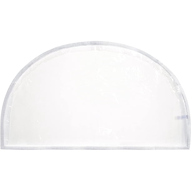 Fundas de hombro de vinilo transparente para armario, protege el almacenamiento, decoración del hogar, juego de 12, 12 pulgadas de alto x 22 pulgadas de ancho x 2 pulgadas de profundidad.