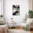 thumbnail image 3 of Framed Canvas Print Geometric Wall Art Abstract Neutral Modern Decorative for Living Room Bedroom - 16"x24" WHITE, 3 of 8