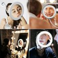 thumbnail image 3 of Flexible Gooseneck LED Lighted 10X Magnifying Makeup Mirror with Power Locking Suction Cup, Bright Diffused Light and 360 Degree Swivel, Portable Cordless Travel and Home Bathroom Vanity Mirror, 3 of 9