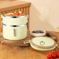 thumbnail image 4 of Lilixerw Stackable Bento Box Lunch Box,Large Capacity 3 Layers,Leakproof Microwave Safe Lunch Containers,Dividers, 4 of 4