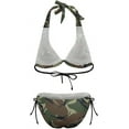 thumbnail image 6 of CROPD Women Camo Two Piece Swimsuit Tie Side Triangle Bikini Bathing Suits, 6 of 6