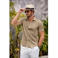 thumbnail image 2 of COOFANDY Mens Short Sleeve Dress Shirts Casual Summer Button Down Shirt with Pocket, 2 of 6