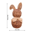 thumbnail image 3 of Rattan Bunny Outdoor, Easter Outdoor Decoration, Spring-Themed Rabbit for Home Garden and Lawn Decor - (B_11.02"), 3 of 8