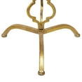 thumbnail image 5 of DecMode 16" x 30" Gold Metal Quatrefoil Design Accent Table with Mirrored Glass Top, 1-Piece, 5 of 14