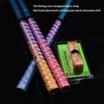 thumbnail image 2 of 4.6ft Grip Winding Strap Trendy Pattern Lengthened Elastic Flexible Sweat Absorption Anti-skid Multicolor Gradient Color Fishing Pole Wrap Dumbbell Accessories, 2 of 7