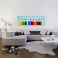 thumbnail image 2 of ARTCANVAS Color Pencils Home Decor Panoramic Canvas Art Print - Size: 48" x 16" (1.50" Deep), 2 of 9