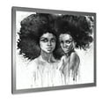 thumbnail image 2 of Designart 'Portrait of Afro American Woman XI' Modern Framed Art Print, 2 of 4