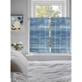thumbnail image 3 of Blue Bathroom Window Curtain, Vintage Modern Abstract Art Ombre Light Filtering Coffee Kitchen Curtains, Bedroom Living Room Curtains 2 Panel 84"x54", 3 of 6