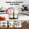 thumbnail image 6 of Water Bottle Organizer with Handle, Rotatable Cup Holder Accessories, Kitchen Organizers and Storage Gifts, Brown, 6 of 9