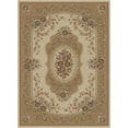 thumbnail image 2 of Mayberry Rug HT9970 5X8 5 ft. 3 in. x 7 ft. 7 in. Home Town Lyon Claret Area Rug, Ivory, 2 of 3