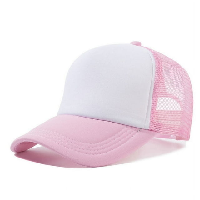 Sombrero para el sol de color a juego, sombrero de trabajo para camión, sombrero de voluntario, sombrero de red con esponja y lengua de pato