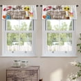 thumbnail image 2 of LALILO Kitchen Curtain Valance Sun And Flip Flops With Rod Pocket Window Curtain 52"x 18" Set of 2, 2 of 5