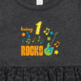 thumbnail image 4 of Inktastic Being One Rocks First Birthday Girls Baby Dress, 4 of 5