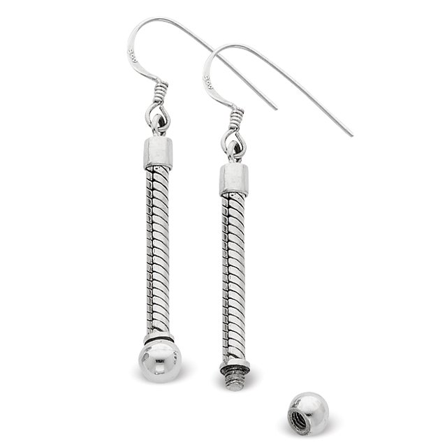 Boucles d'Oreilles Longues en Argent Sterling Reflections QRSER3