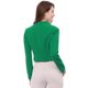 thumbnail image 5 of Chaqueta Corta Casual de Negocios Allegra K sin cuello para Mujer Verde XS, 5 of 6