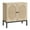 Beige, variant on Buffet Cabinet with Double Oval Rattan Door, Wood Console Cabinet Accent Storage Cabinet Sideboard