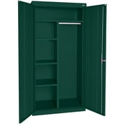 Elite Series Combination Cabinet with Adjustable Shelves, 46"W x 24"D x 72"H, Forest Green