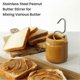 thumbnail image 5 of 2 Pcs Peanut Butter Stirrer, Stainless Steel Peanut Nut Butter Mixer Stirring Jam Stirring Peanut B, 5 of 5