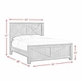 thumbnail image 6 of Picket House Furnishings Memphis King Panel Bed in Grey, 6 of 6