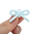 thumbnail image 3 of Unique Bargains 1 Pair Shoelace Charms Sparkly Bow Decorative Shoe Clips Light Blue, 3 of 5