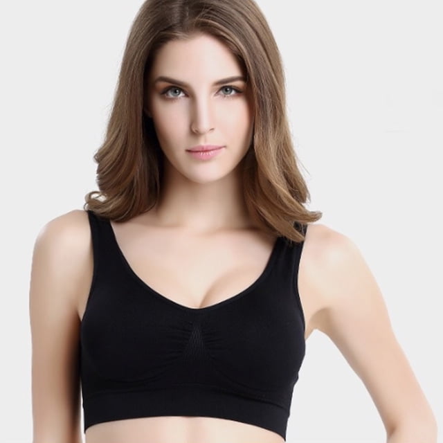 Camiseta sin mangas sujetador deportivo Pure Color para mujer para entrenamiento ANGGREK Otros