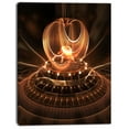 thumbnail image 2 of Modern Fractal Brown Dom - Oversized Abstract Canvas Art, 2 of 3