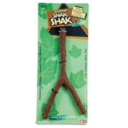eCOTRITION Snak Shak Chewable Branch Perch for Large Birds