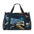 thumbnail image 1 of Disketp Starry Sky Colorful Crocodile Bolsa de Viaje Tipo Duffle, Bolso de Mano para Fin de Semana para Mujer, Bolsa de Gimnasio Ligera para Hombre, Esencial para Viajes, 1 of 7