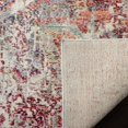 thumbnail image 4 of SAFAVIEH Valencia Autumn Distressed Oriental Polyester Area Rug, Grey/Red, 5'1" x 7'6", 4 of 7