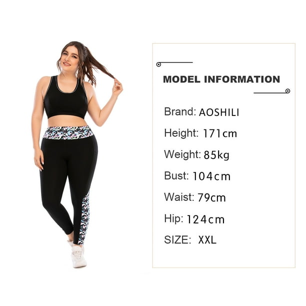 OmicGot Women's Plus size workout clothes suit plus size yoga clothes  tight-fitting Barbie pants sports bra 