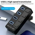 thumbnail image 7 of Foqnuq USB 3.2 Gen 2 Hub 10Gbps High-Speed 4-Port Docking Station for Fast Charging and High-Speed Data Transfer, 5V Power Supply, Compact Design, 7 of 7