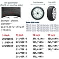 thumbnail image 5 of Independence Day American Flag Eagle Spare Tire Cover Wheel Protectors Dust-Proof Wheel Tire Cover Fit Trailer, Rv, Sand Many Vehicle, 5 of 10