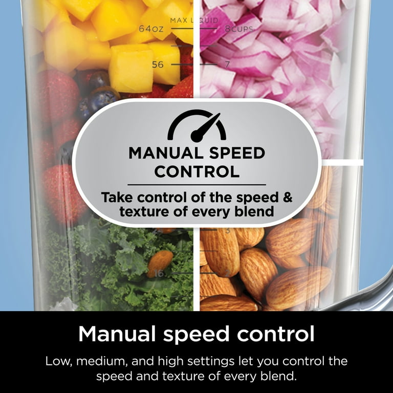 Ninja Detect Power Blender, Crush, Chop, BlendSense Technology, 3