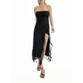 thumbnail image 1 of ZAXARRA Women Wrap Chest Bodycon Dress Floral Print Strapless Ruffles Slit Backless Cocktail Dress Summer Party Club Long Dress, 1 of 7